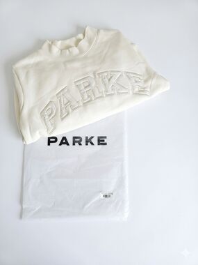 PARKE Bridal Varsity Mockneck In Pearl Sold Out